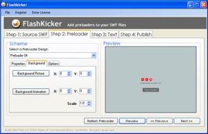 Flashkicker Flash Preloader Software - screenshot